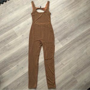 Blanc Bodysuit with Cutouts Stretchy Women’s Size Medium‎